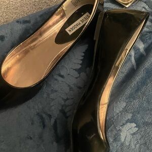 Steve Madden Glossy Black Women's Loafers